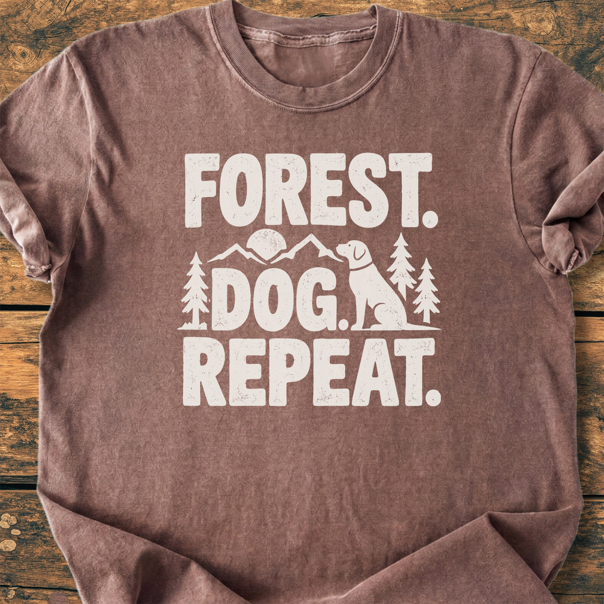 Forest. Dog. Repeat. - Premium Vintage Tee