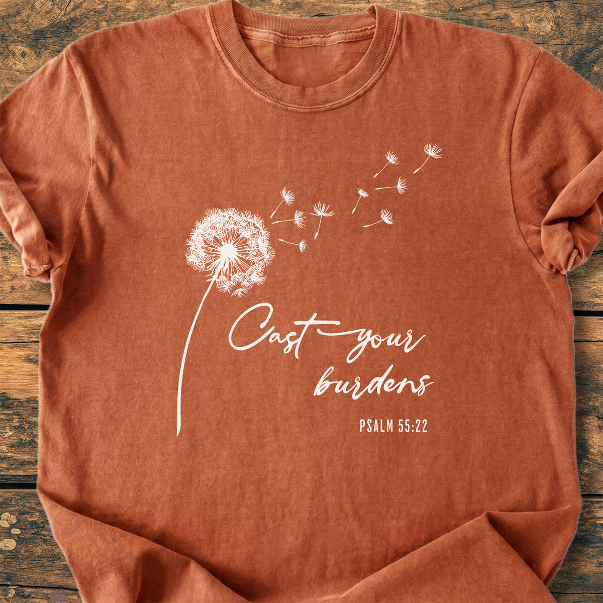 Cast Your Burdens Dandelion - Premium Vintage Tee