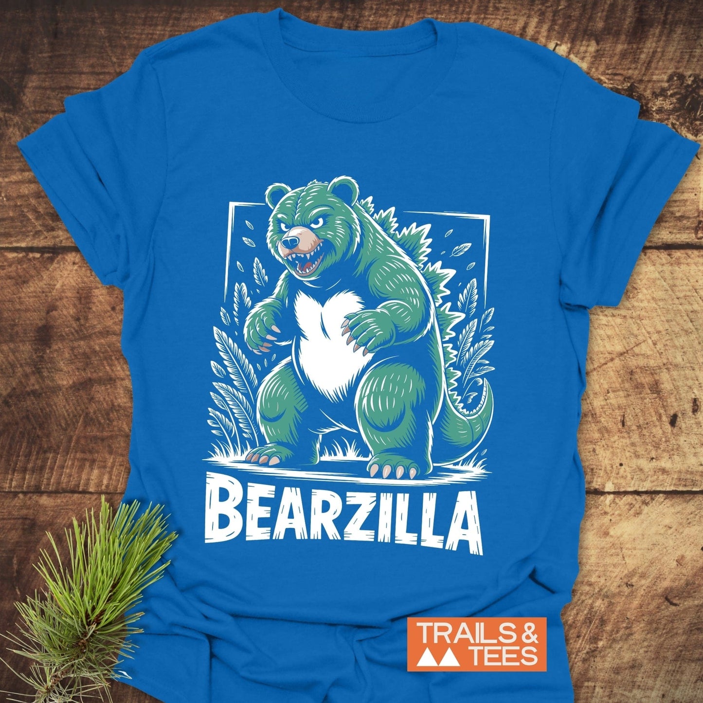 Bearzilla T-Shirt featuring a cartoon bear design, ideal as an active shirt for casual wear.