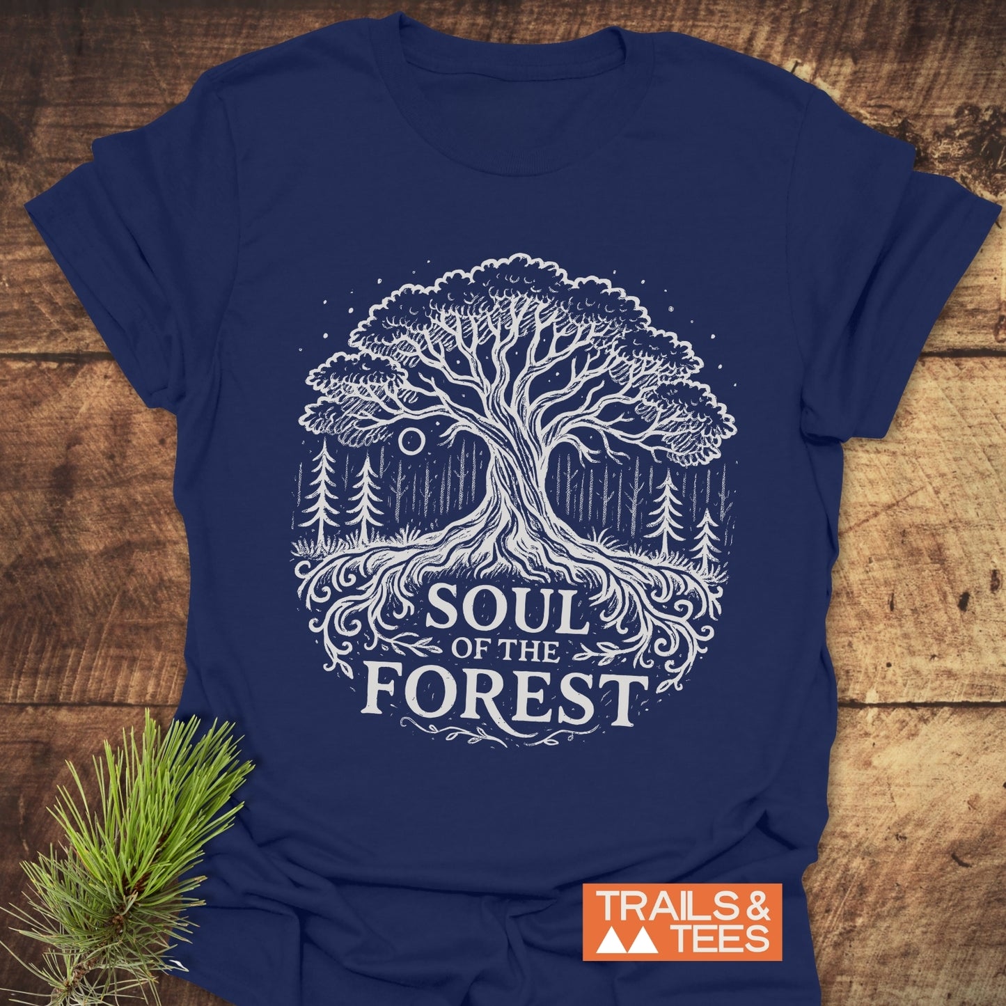 Soul Of The Forest T-Shirt featuring durable prints on lightweight cotton, perfect for outdoor enthusiasts seeking comfort and style in everyday adventures.