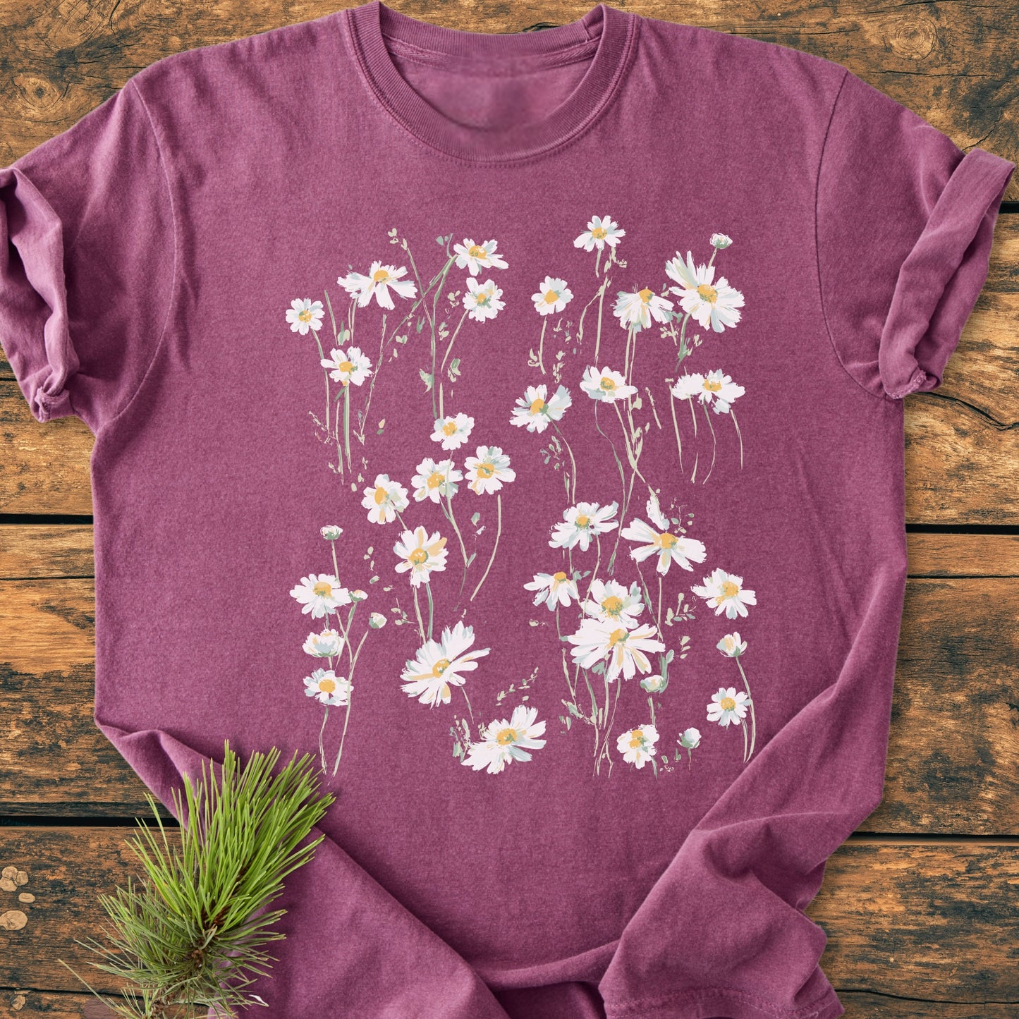 Floating Daisies - Vintage Wash Tee