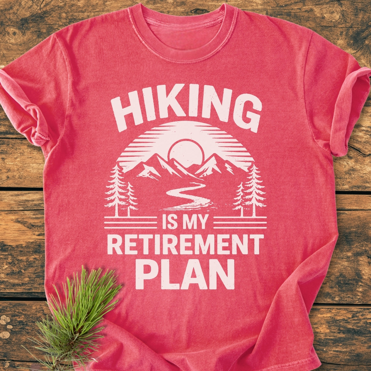 Hiking Is My Retirement Plan - Vintage Wash Tee