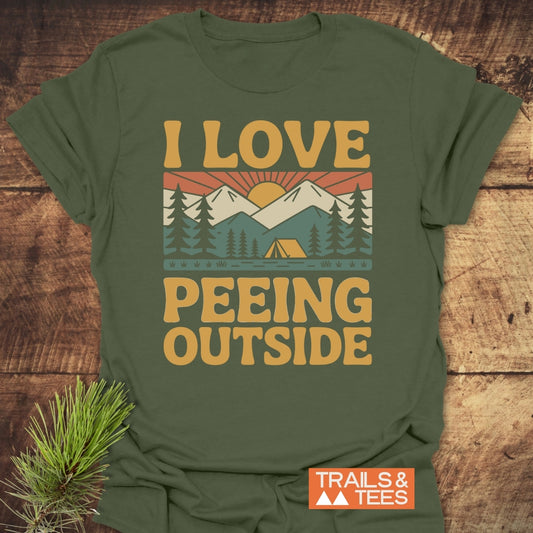 I Love Peeing Outside - Softstyle T-Shirt