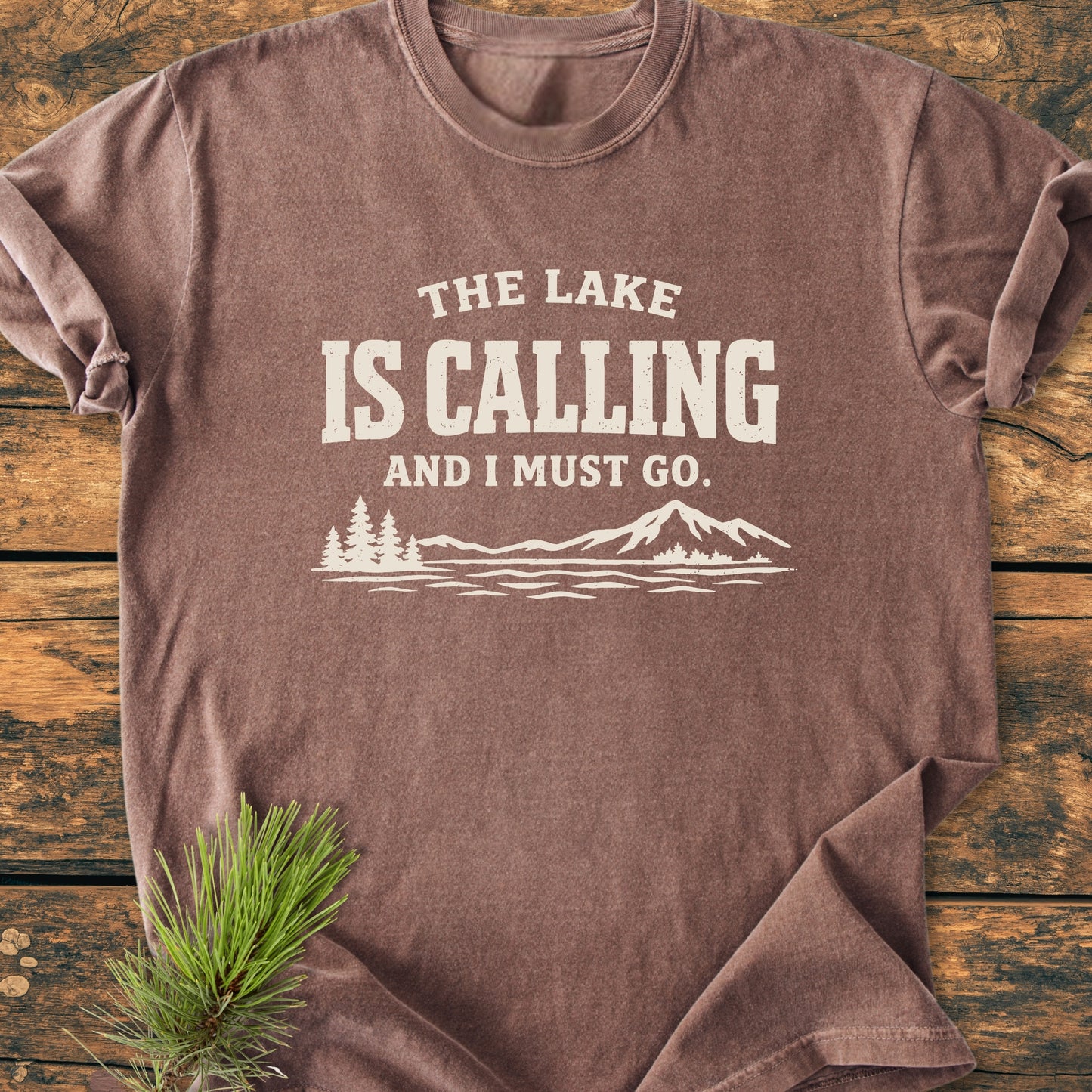 The Lake Is Calling - Vintage Wash Tee