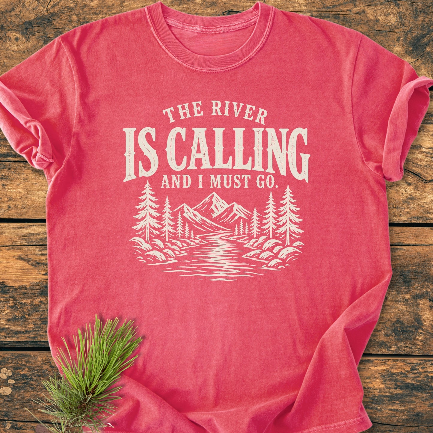 The River Is Calling - Vintage Wash Tee