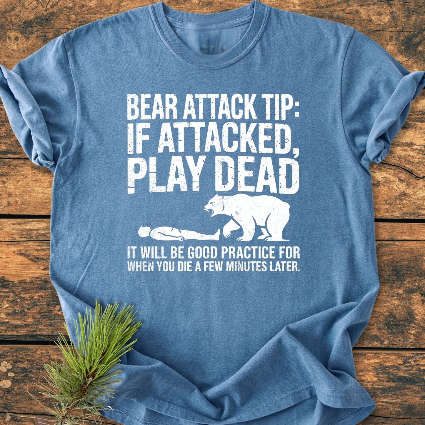Bear Attack - Vintage Wash Tee