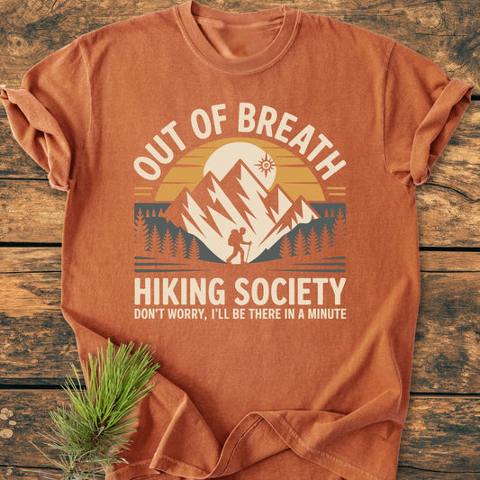 Out Of Breath Hiking Society - Vintage Wash Tee