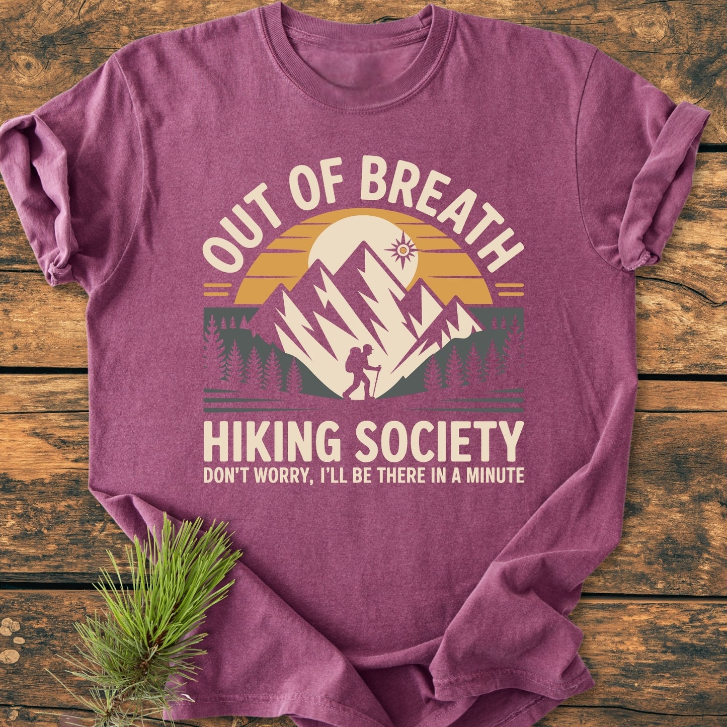 Out Of Breath Hiking Society - Vintage Wash Tee