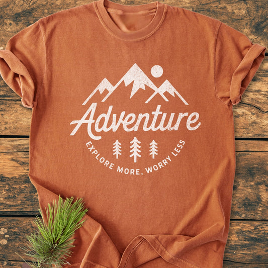 Adventure - Explore More Worry Less - Premium Vintage Tee