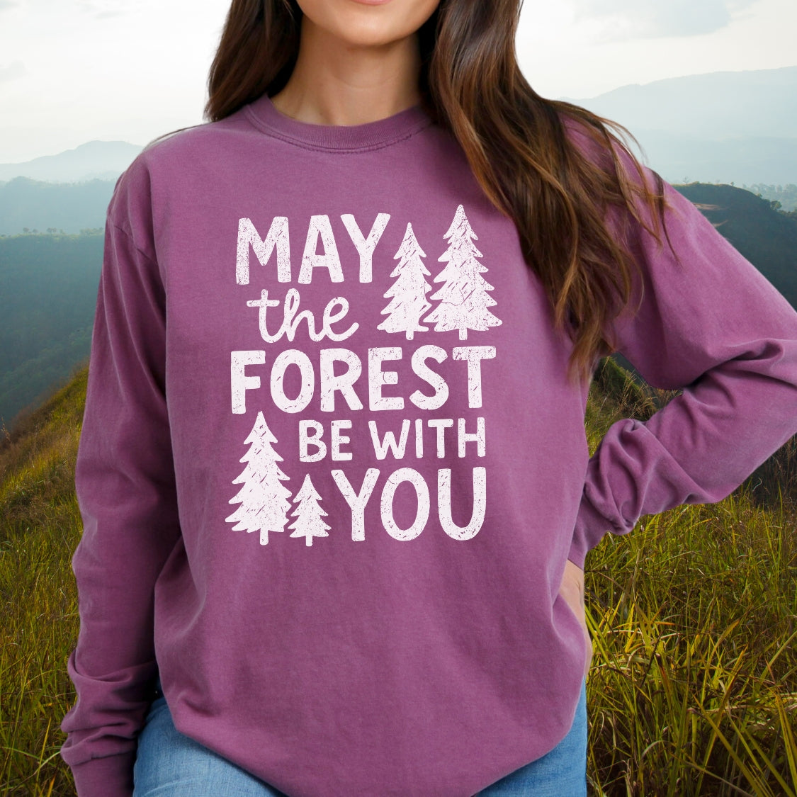 May The Forest Be With You Long-Sleeve Tee