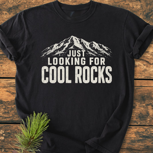 Just Looking For Cool Rocks - Vintage Wash Tee