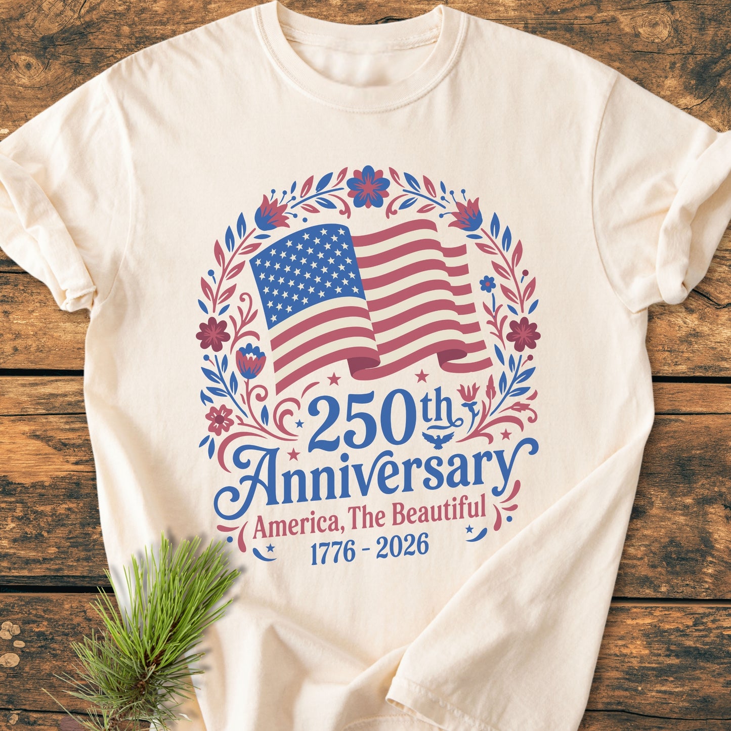 250 Years America The Beautiful - Premium Vintage Tee