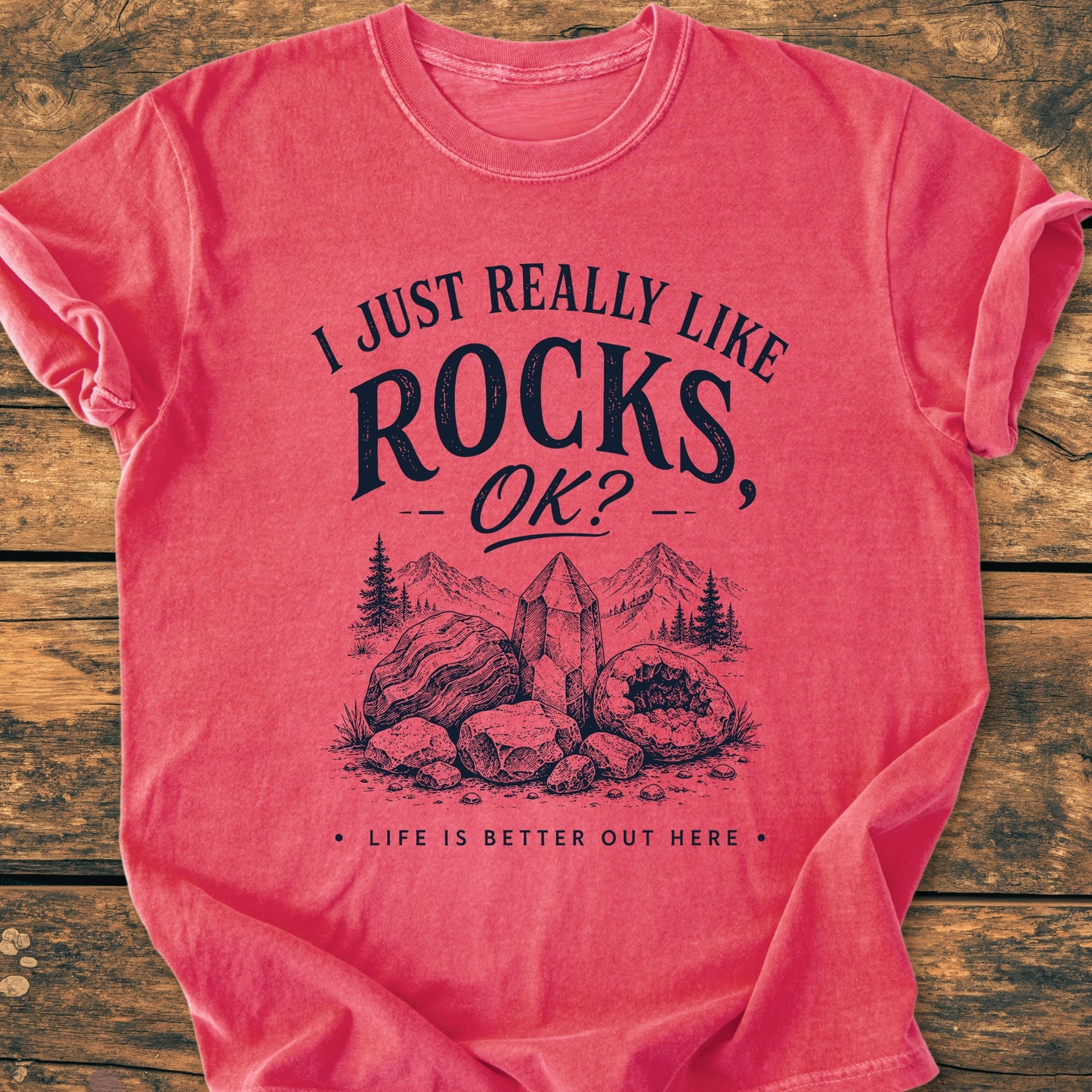 I Really Like Rocks - Premium Vintage Tee