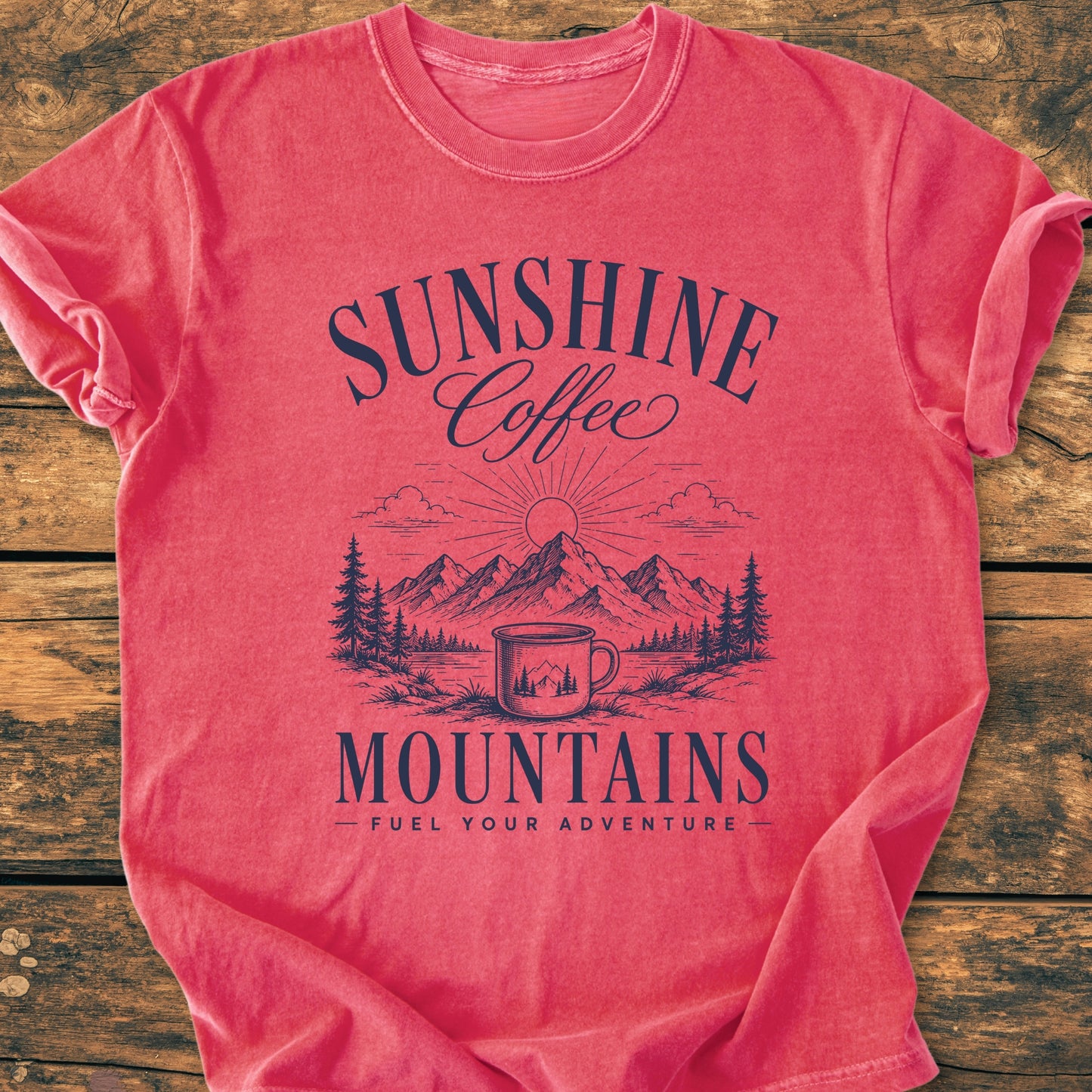 Sunshine Coffee Mountains - Premium Vintage Tee