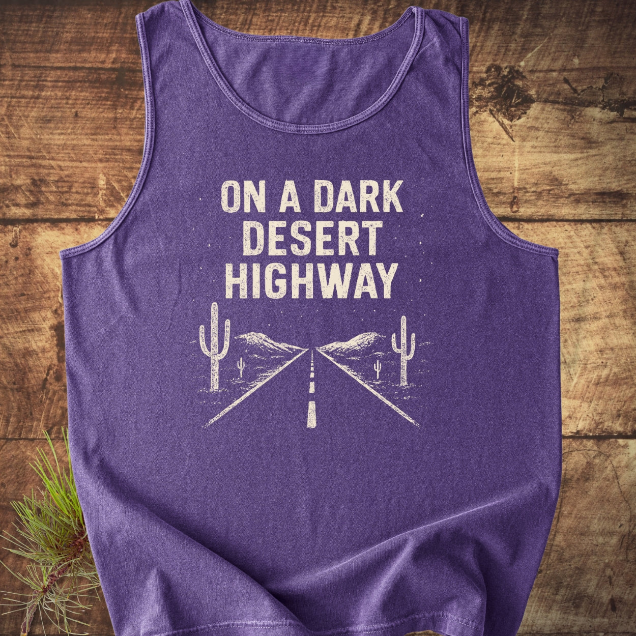 On A Dark Desert Highway Tank Top