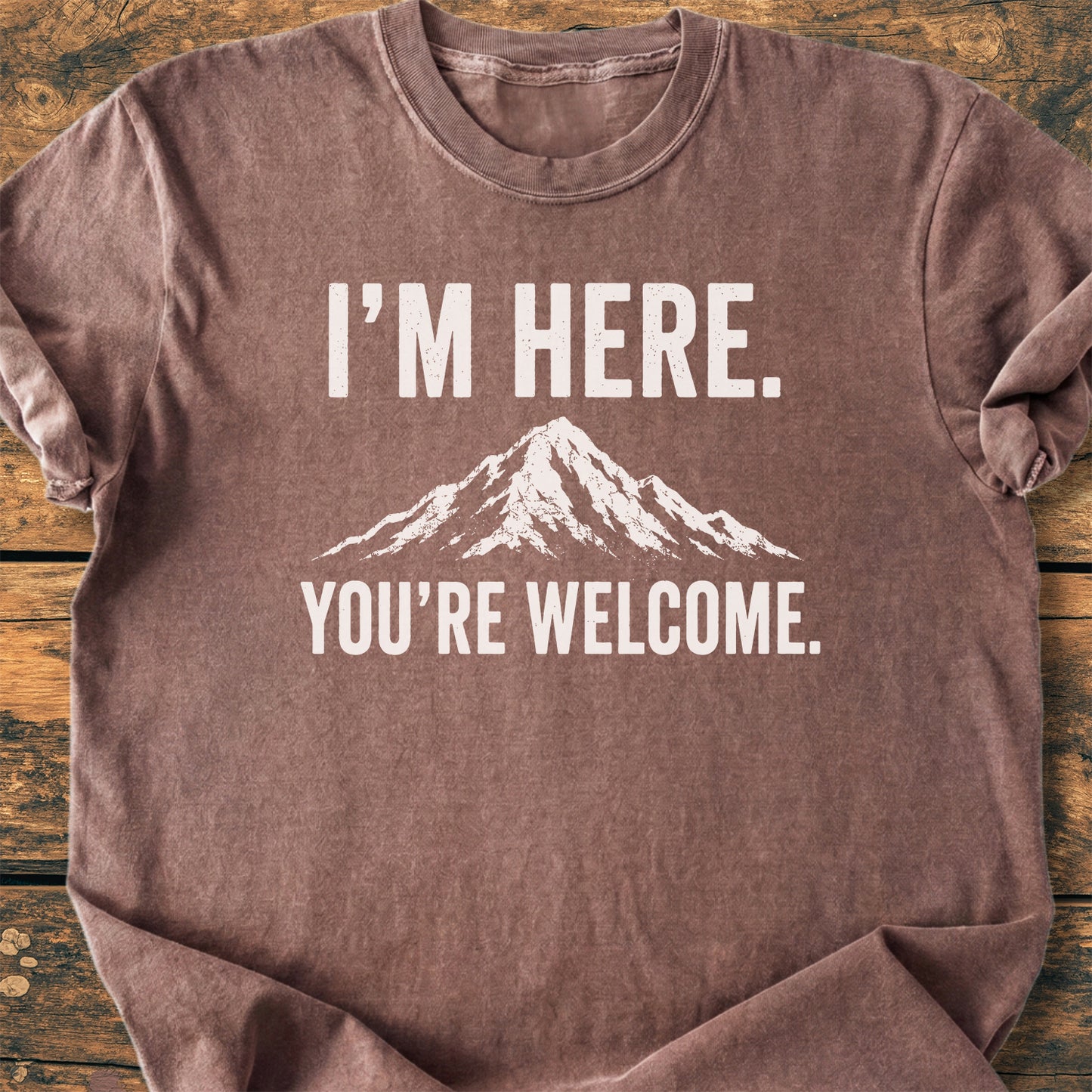 I'm Here, You're Welcome - Premium Vintage Tee