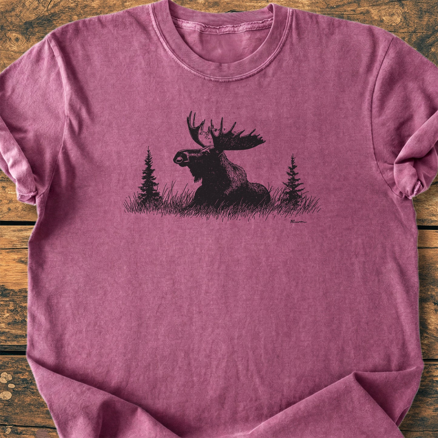 Relaxing Moose - Premium Vintage Tee