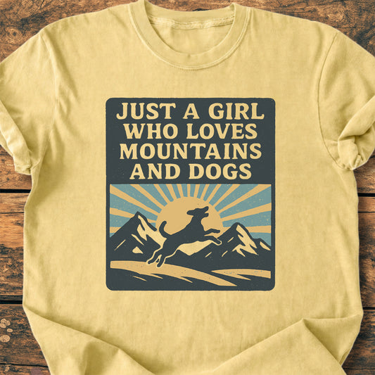 Just A Girl Who Loves Dogs - Premium Vintage Tee