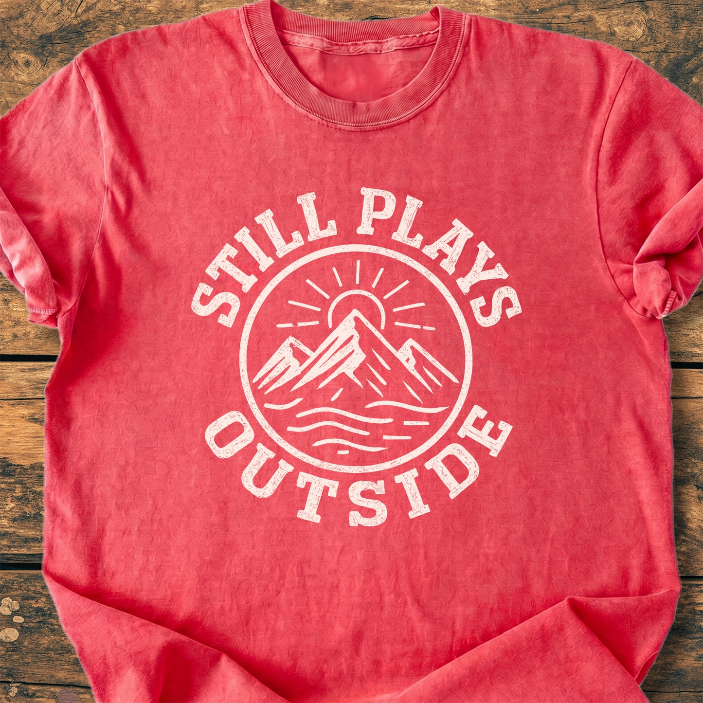 Still Plays Outside Badge - Premium Vintage Tee