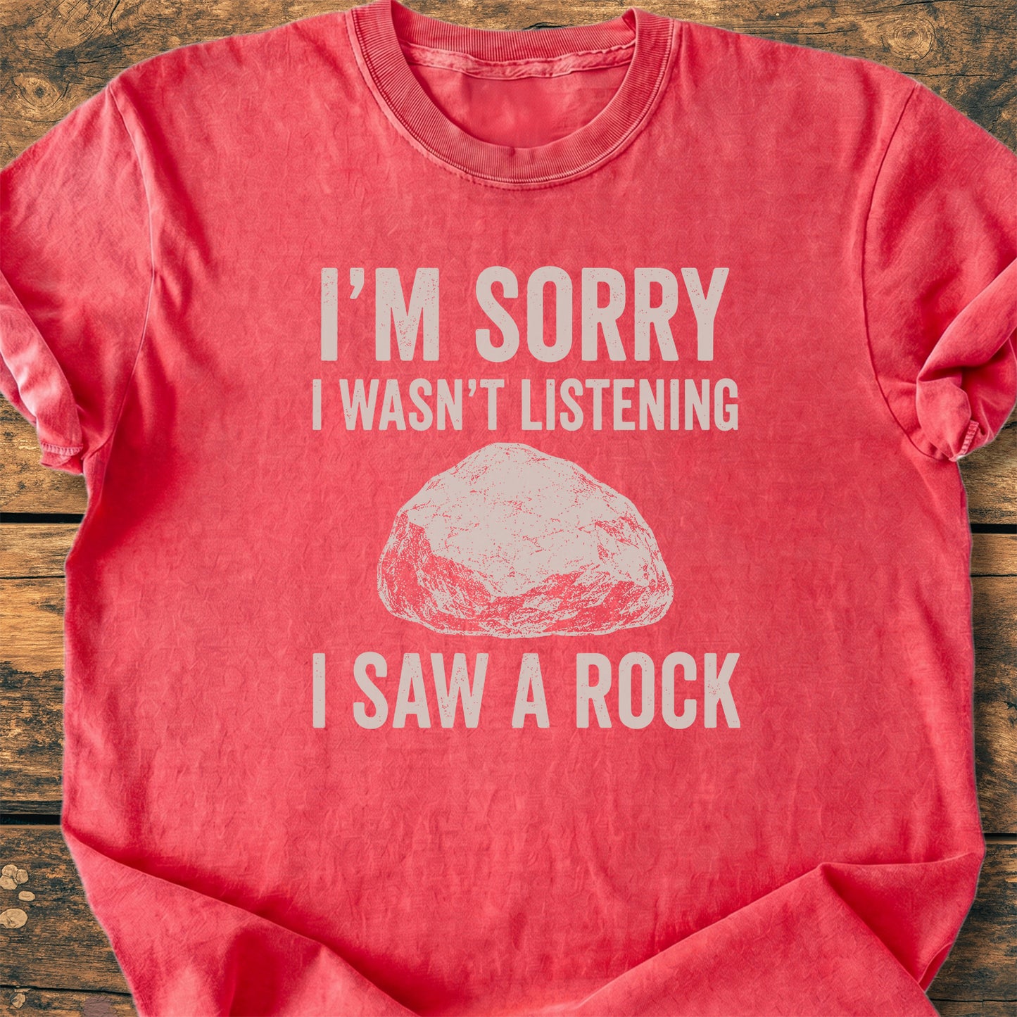 Sorry, I Saw A Rock - Premium Vintage Tee