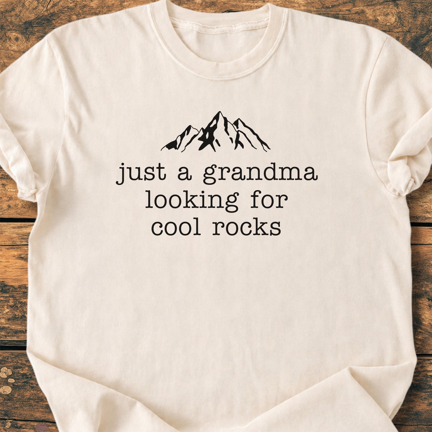 Grandma Looking For Cool Rocks - Premium Vintage Tee