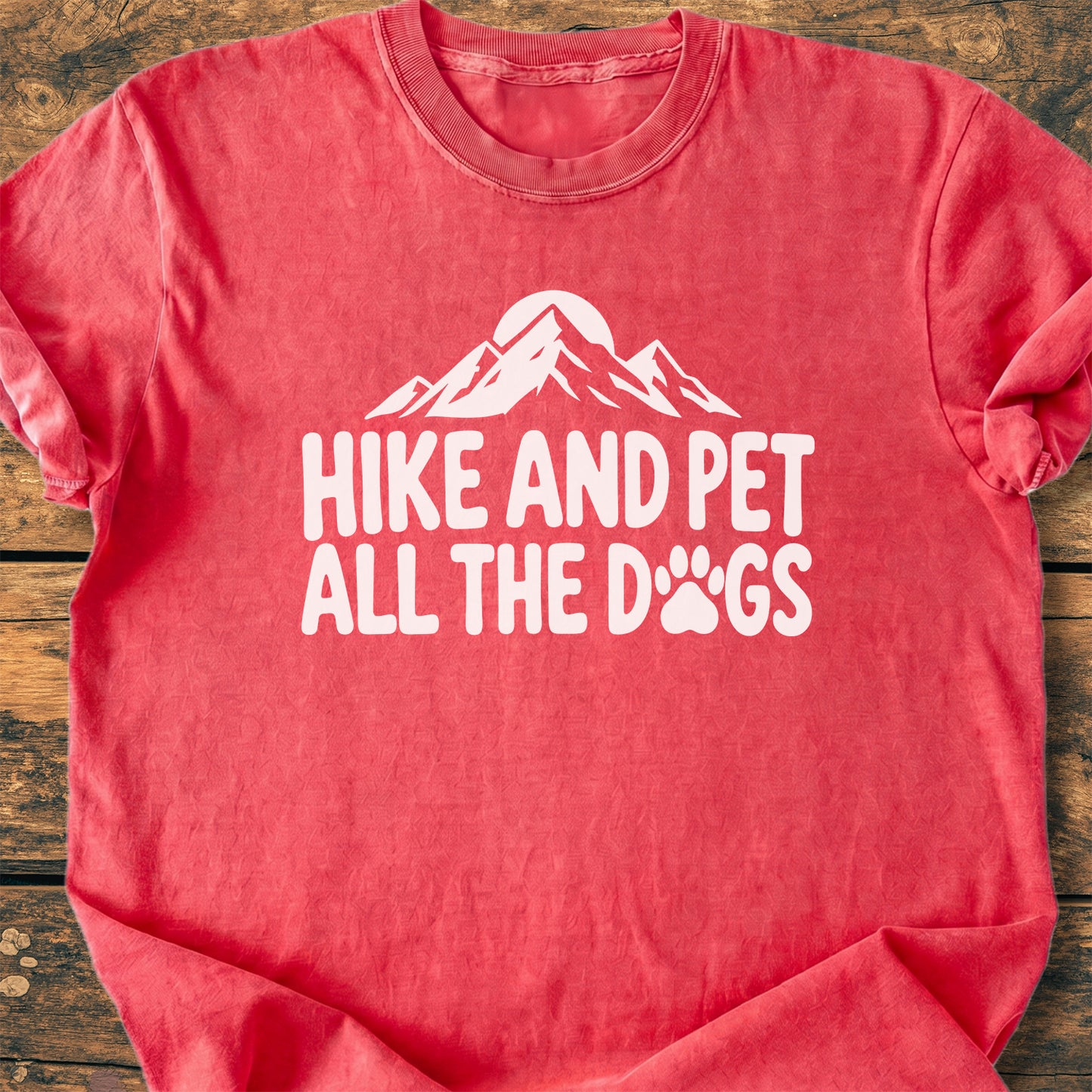 Hike And Pet All The Dogs - Premium Vintage Tee