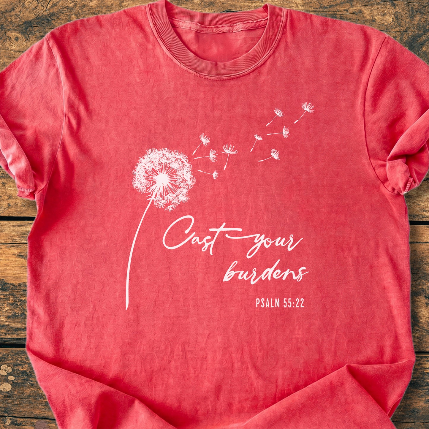 Cast Your Burdens Dandelion - Premium Vintage Tee