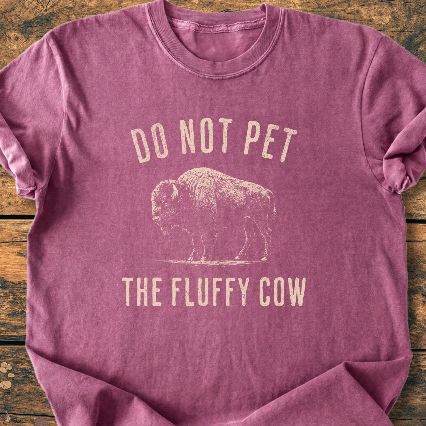 Do Not Pet The Fluffy Cow - Premium Vintage Tee