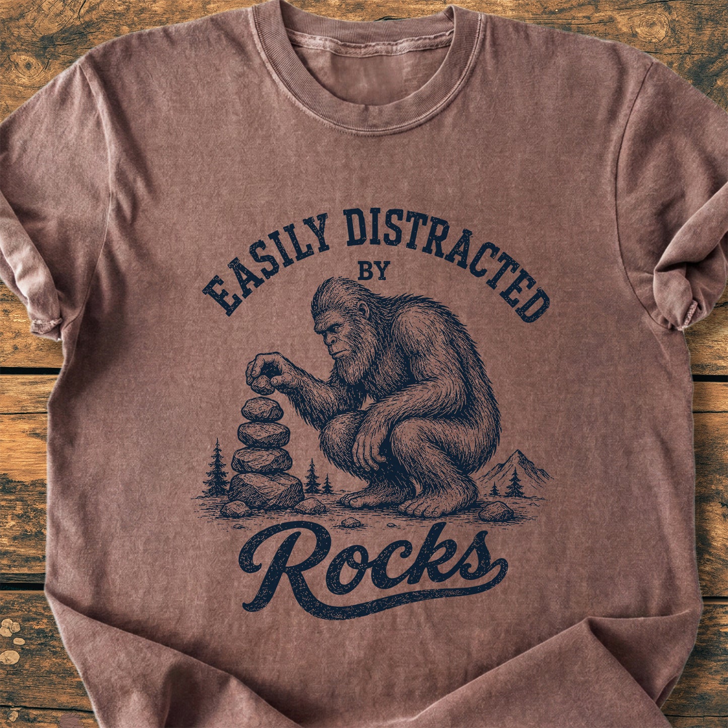 Easily Distracted By Rocks - Premium Vintage Tee