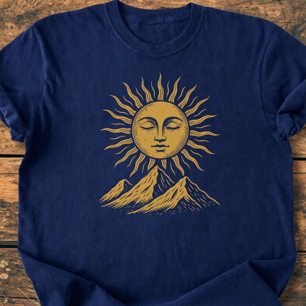 Sun And Mountains - Premium Vintage Tee
