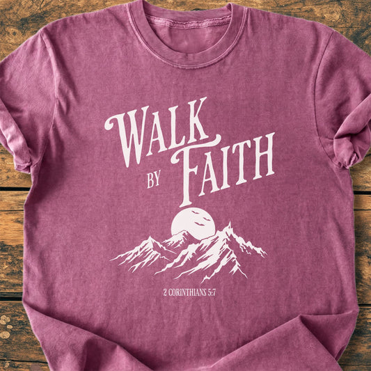 Walk By Faith - Premium Vintage Tee