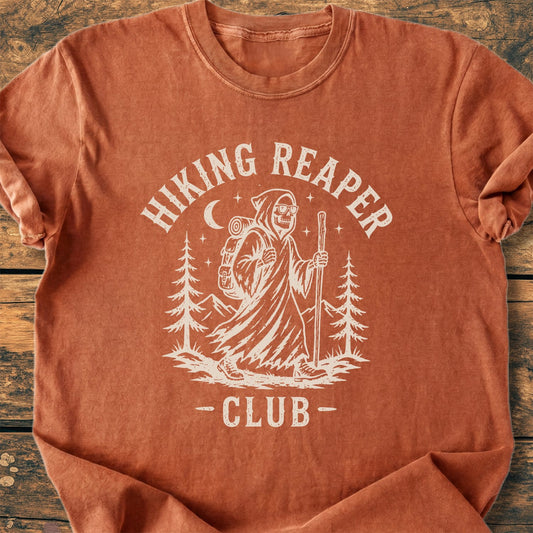 Hiking Reaper Club - Premium Vintage Tee