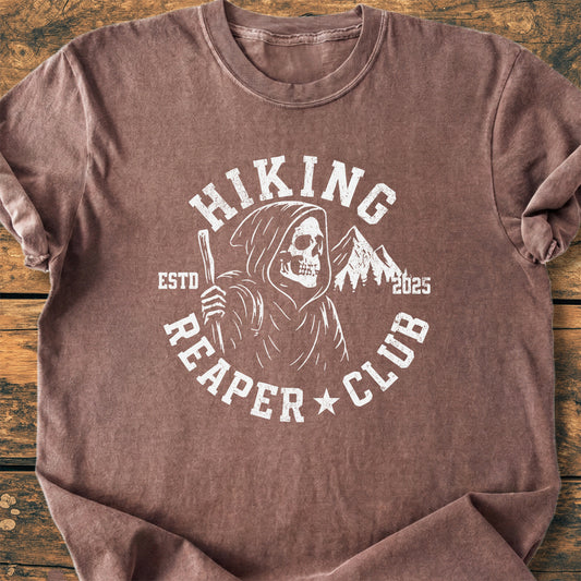 Hiking Reaper Club - Premium Vintage T-Shirt