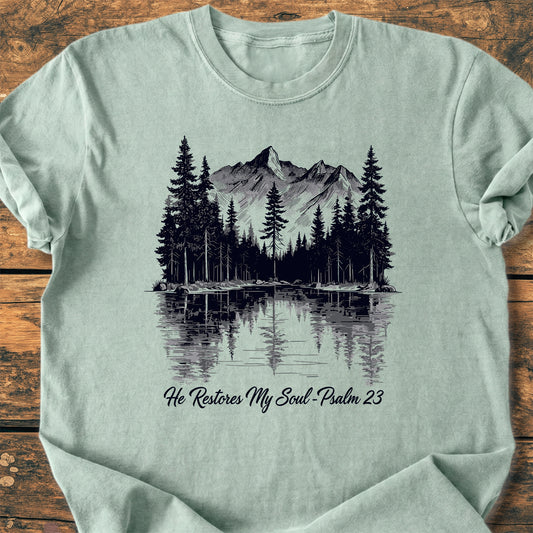 He Restores My Soul - Premium Vintage Tee