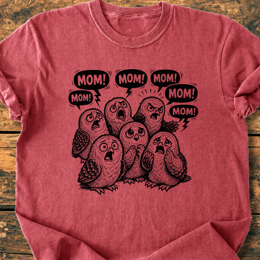Owl Mom Mom Mom - Premium Vintage Tee