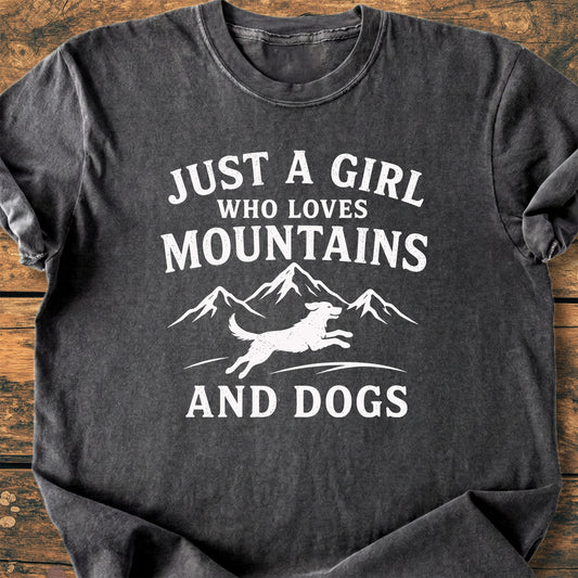 Mountains And Dogs - Premium Vintage Tee