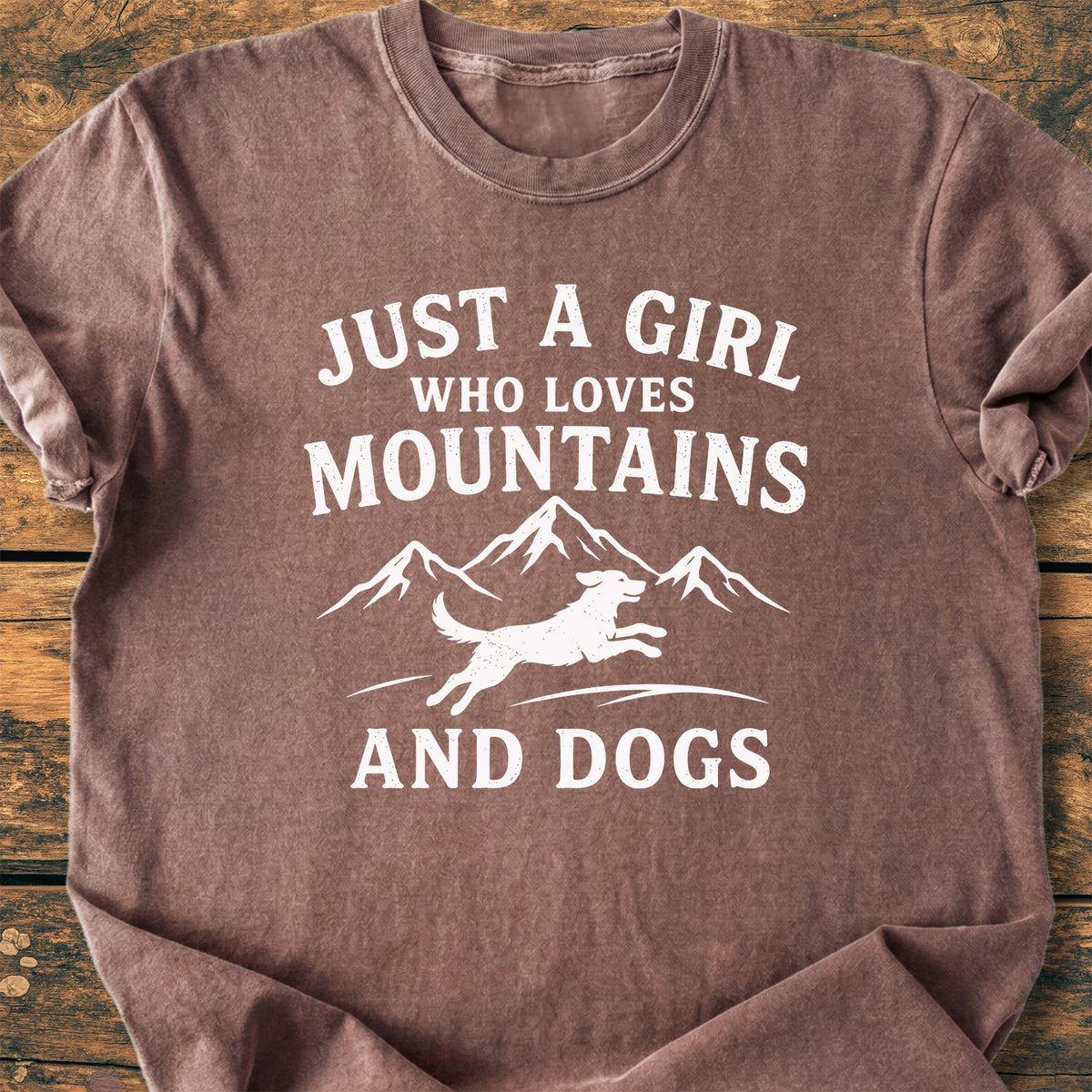 Mountains And Dogs - Premium Vintage Tee