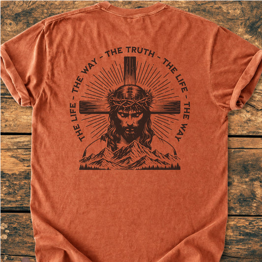 Jesus The Way BACK PRINT - Premium Vintage Tee