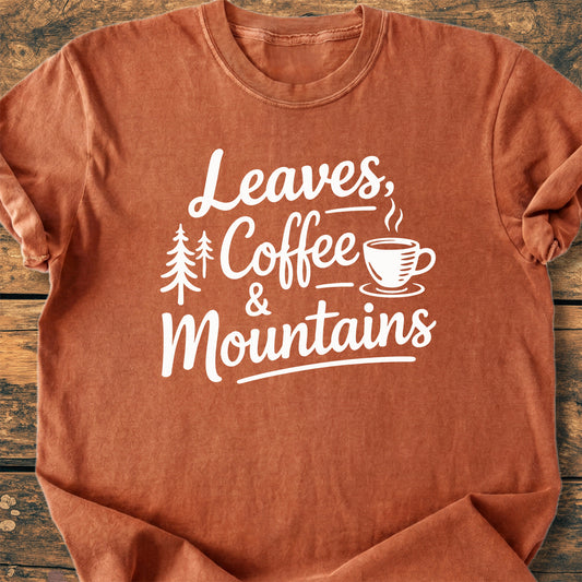 Leaves Coffee Mountains - Premium Vintage Tee