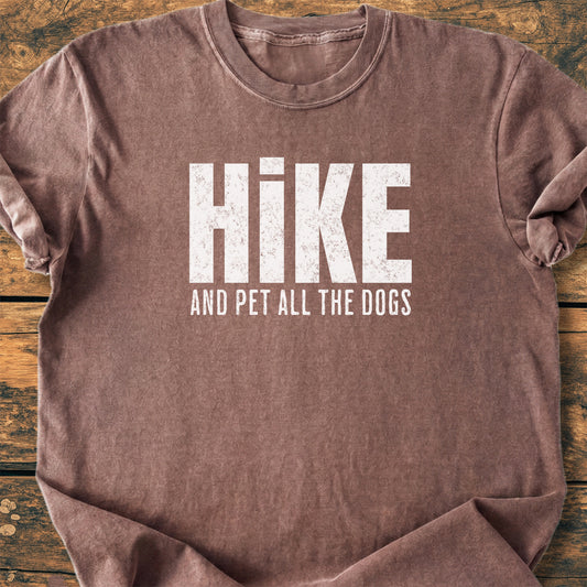 Hike And Pet All The Dogs - Premium Vintage Tee