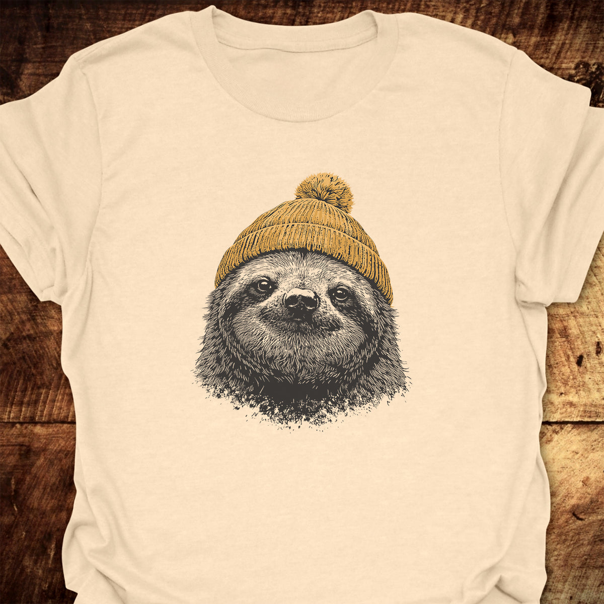 Sloth With Beanie T-Shirt