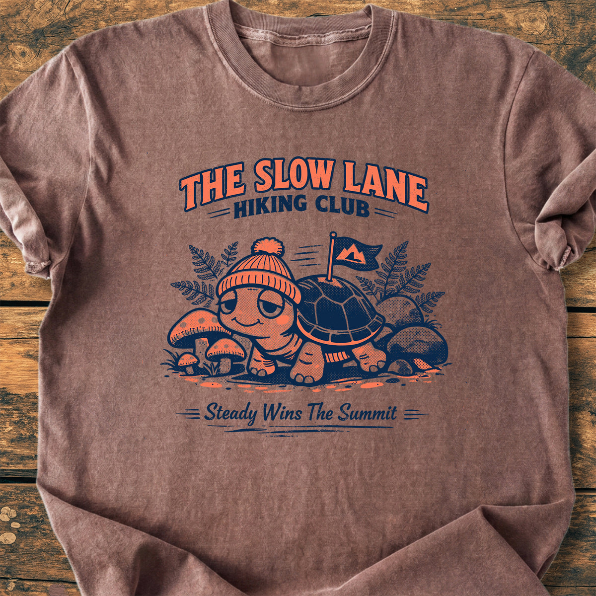 The Slow Lane Hiking Club - Premium Vintage Tee