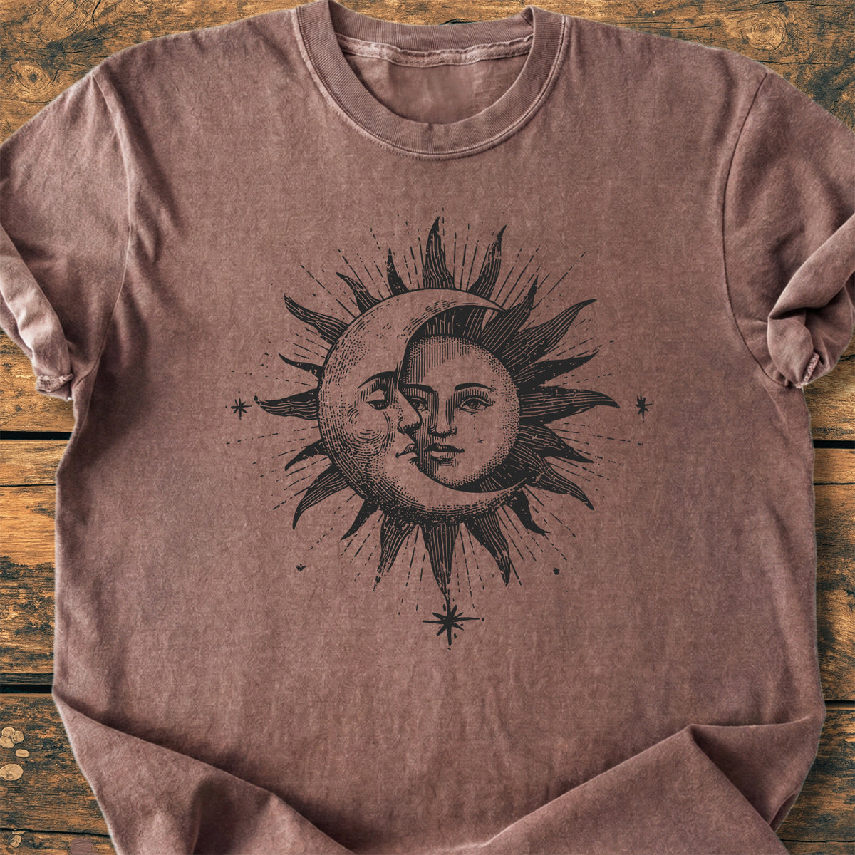 Sun And Moon - Premium Vintage Tee