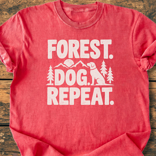 Forest. Dog. Repeat. - Premium Vintage Tee
