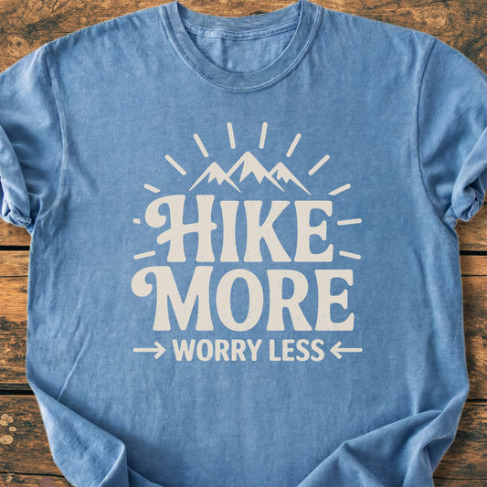 Hike More Worry Less - Premium Vintage Tee