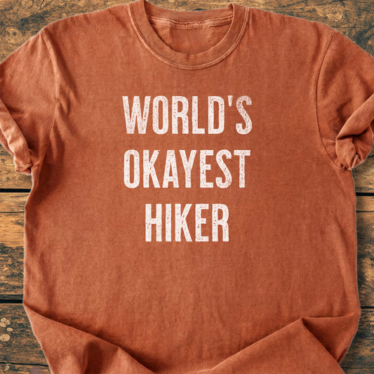 World's Okayest Hiker - Premium Vintage Tee