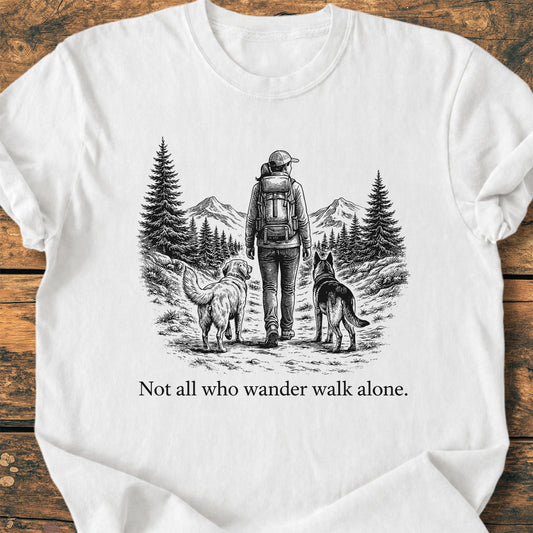 Not All Who Wander Walk Alone - Premium Vintage Tee