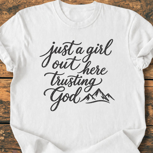 Just A Girl Trusting - Premium Vintage Tee