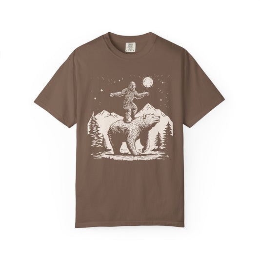 Bigfoot And Bear - Premium Vintage Tee