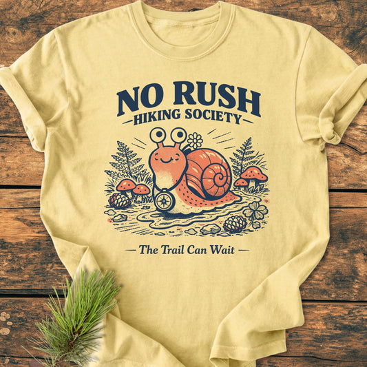 No Rush Hiking Society - Vintage Wash Tee